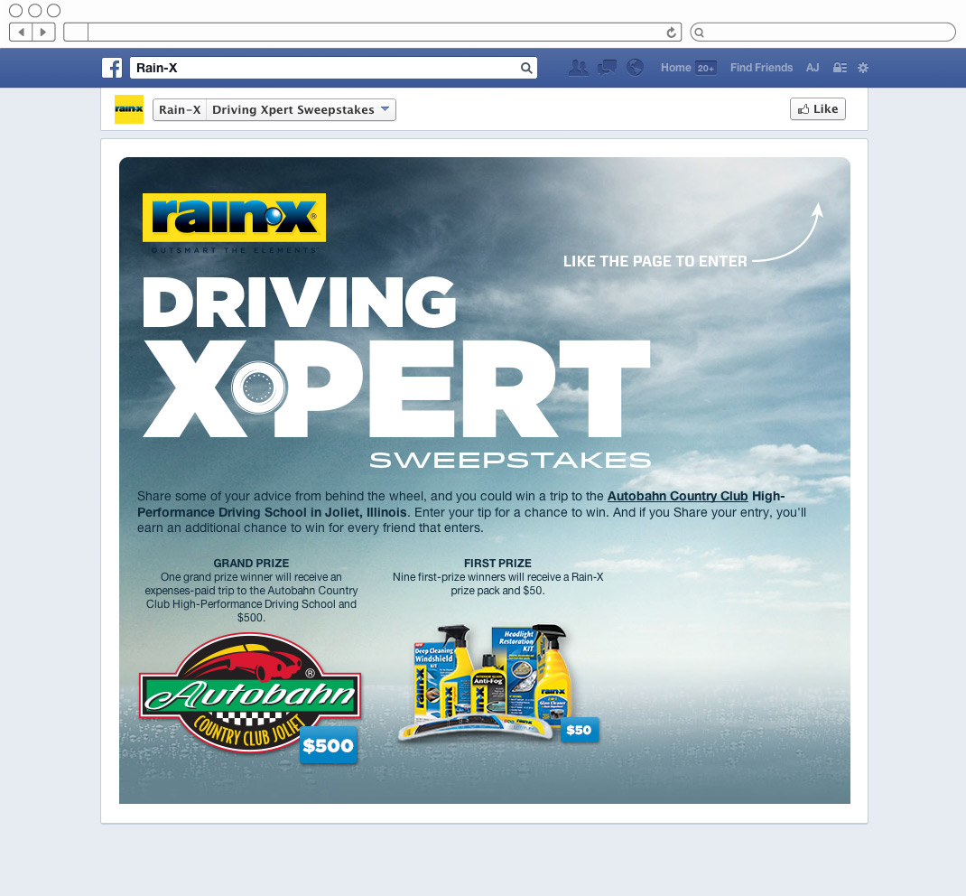 Entry page requiring users to be Facebook fan