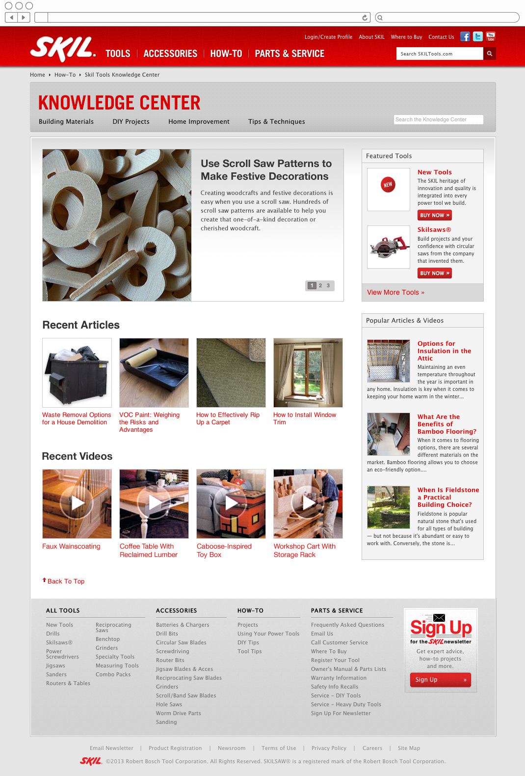 Skil Tools - DIY blog home page